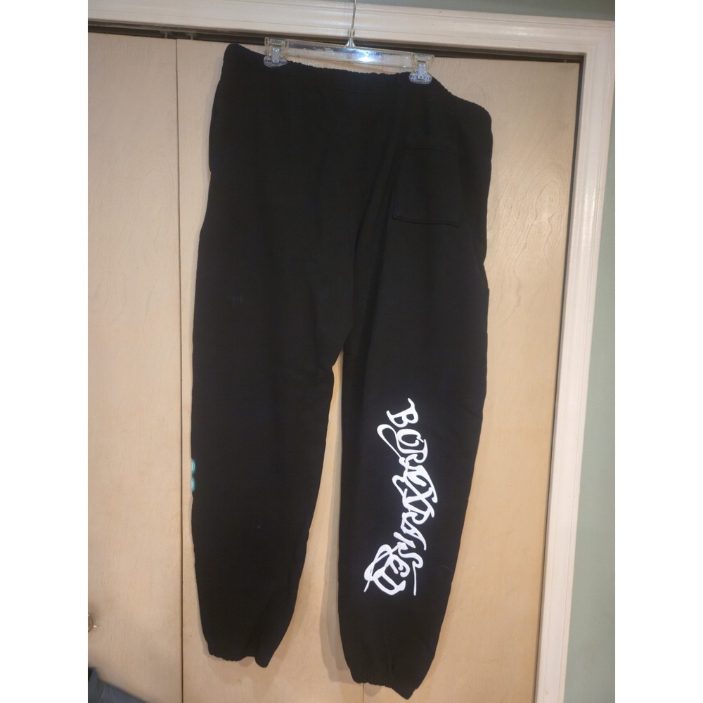 Born X Raised Sweatpants Joggers Black Floral Graphic Heavyweight NWOT Size 3XL
